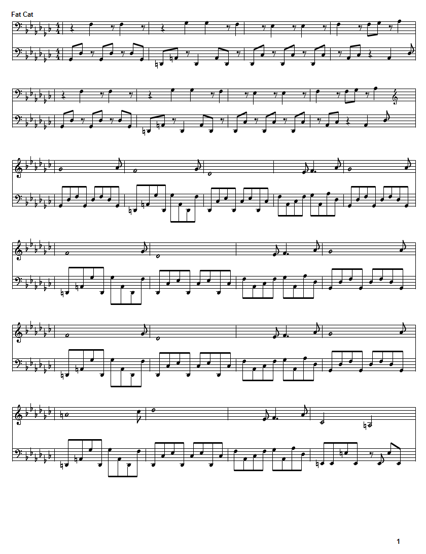 sheet music